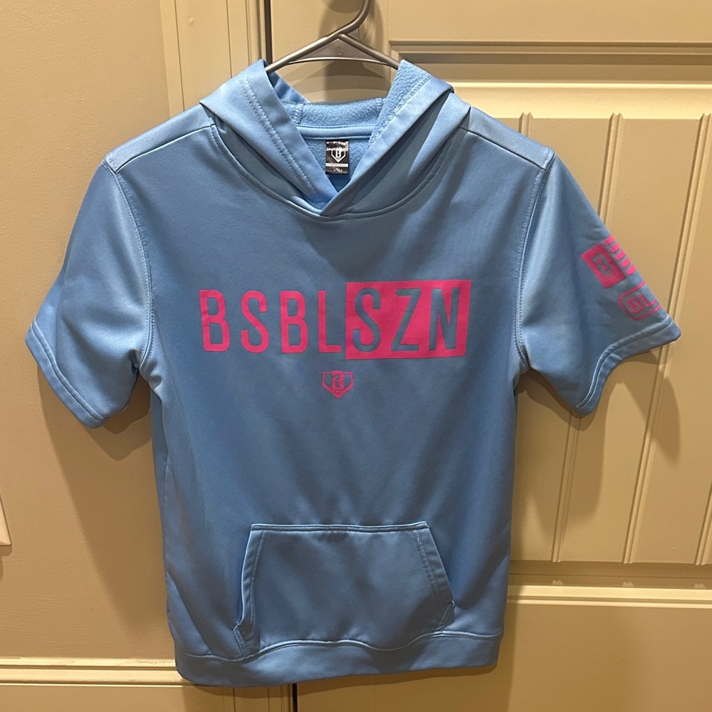 Baseball Lifestyle short sleeve hoodie Youth Large